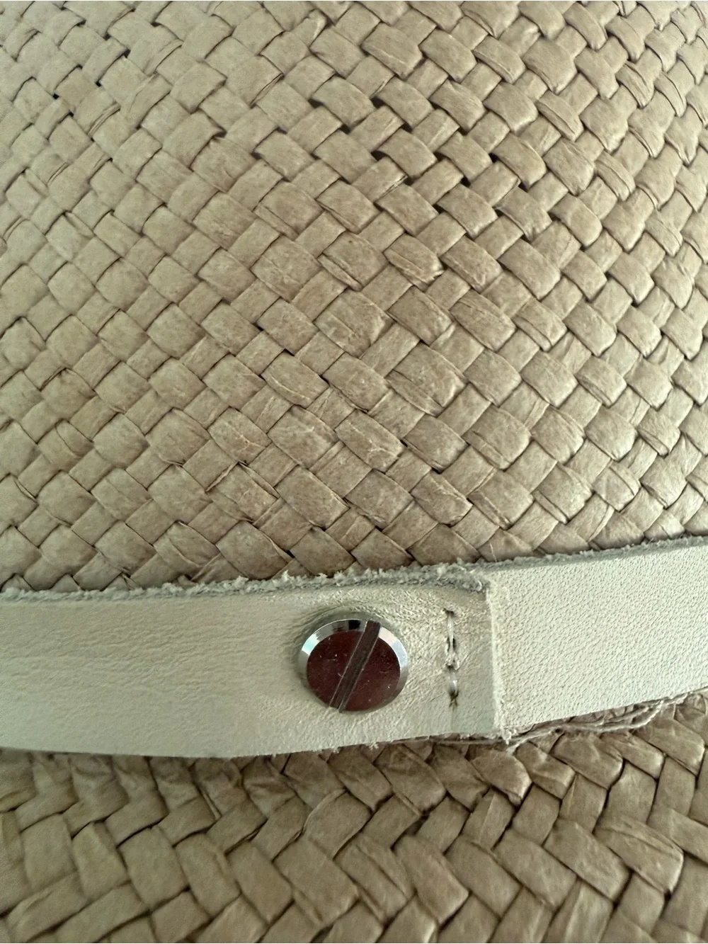 Janessa Leone Wide Brim 100% Straw Hat, sz Medium